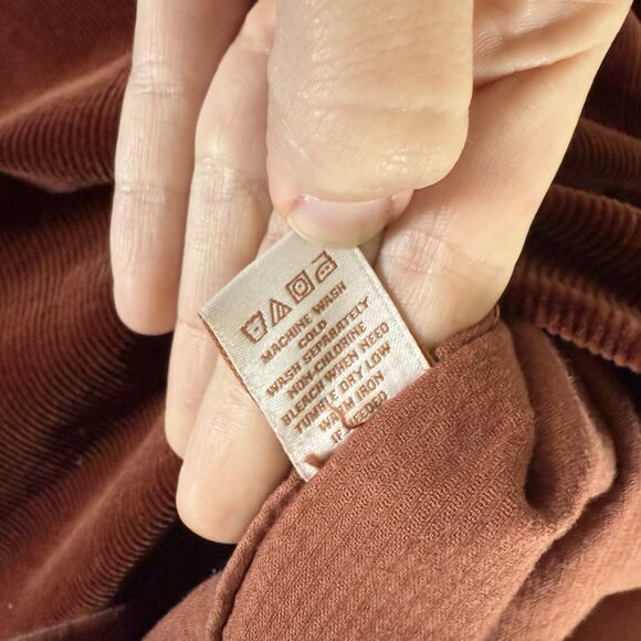 The Territory Ahead Jacket Mens XL Brown Corduroy Button Front Pockets Cotton Bl - Picture 6 of 10